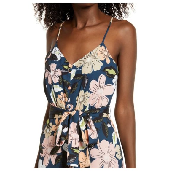 Chelsea28 Floral Wide Leg Jumpsuit NWT - Picture 6 of 6